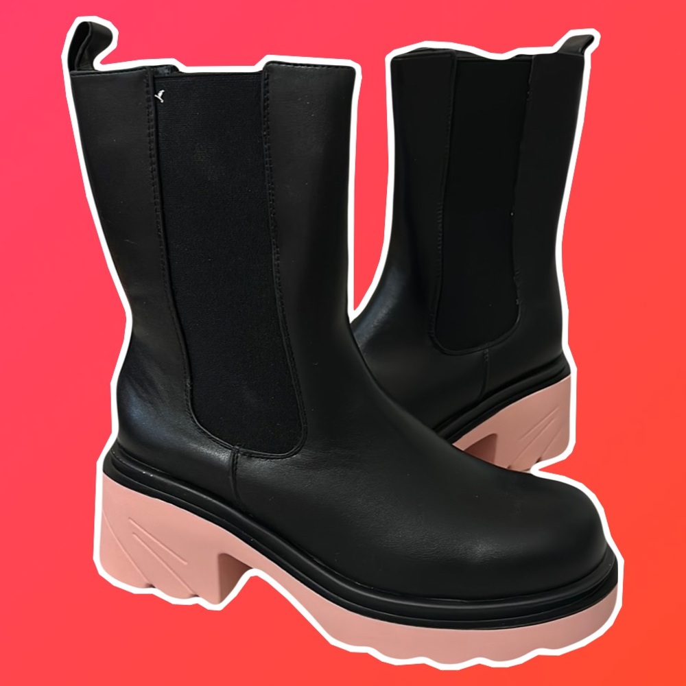 Vivianly Women’s Platform Chelsea Boots size 11